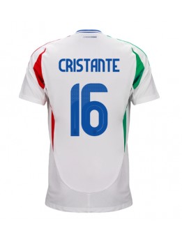 Moški Nogometna dresi replika Italija Bryan Cristante #16 Gostujoči EP 2024 Kratek rokav